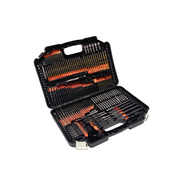 Hot - selling Type HSS Galvanized Twist Drill Set 246 pcs with Plastic Box Packaging